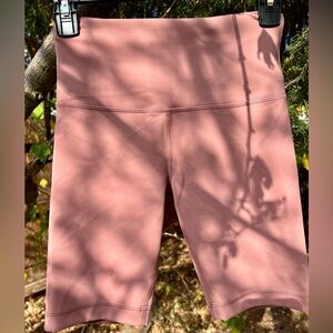 Lululemon Align 8” high rise bike biker shorts nude rusty mauve RARE SOLD OUT 6